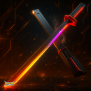 Tenshi Blade - Katana Lendária RGB com Faíscas Cinemáticas e Vapor Real