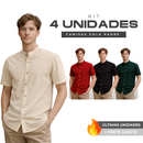 |Combo 4| Camisas Gola Padre Premium